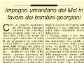 TRAGUARDI SOCIALI :: n.16 Maggio / Giugno 2005 :: Impegno umanitario del Mcl in favore dei bambini georgiani